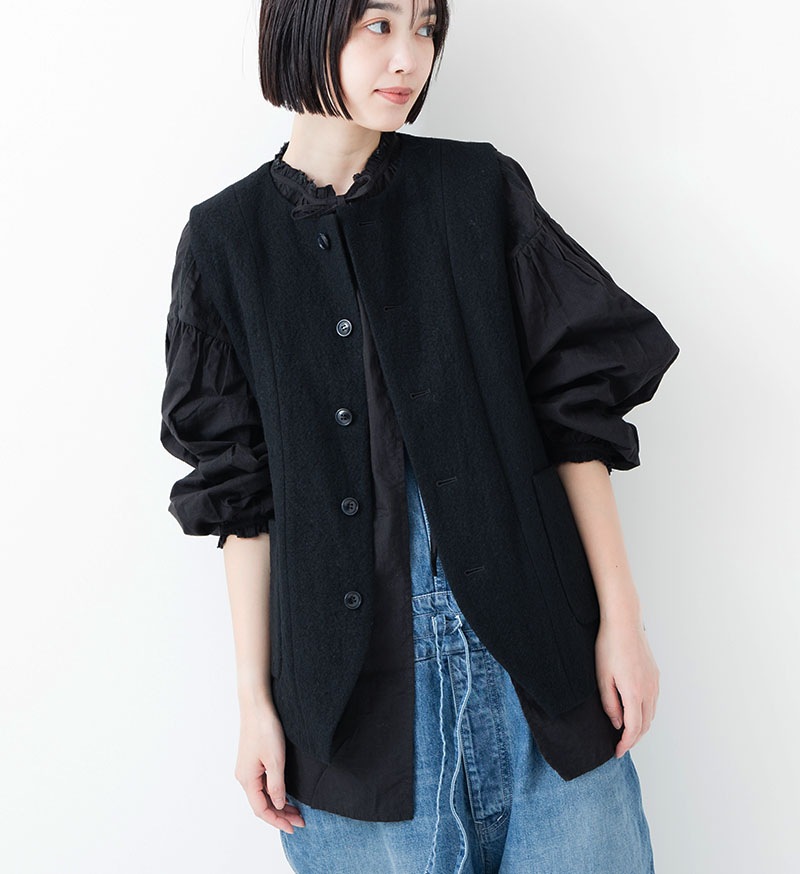 Veritecoeurベスト Veritecoeur (ヴェリテクール) リバーシブルベスト