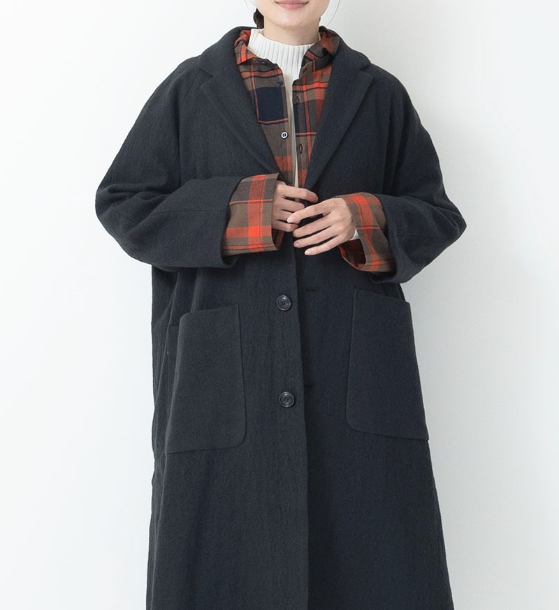 今期秋 定価6.1万 Veritecoeur ST-146 ウールロングコート