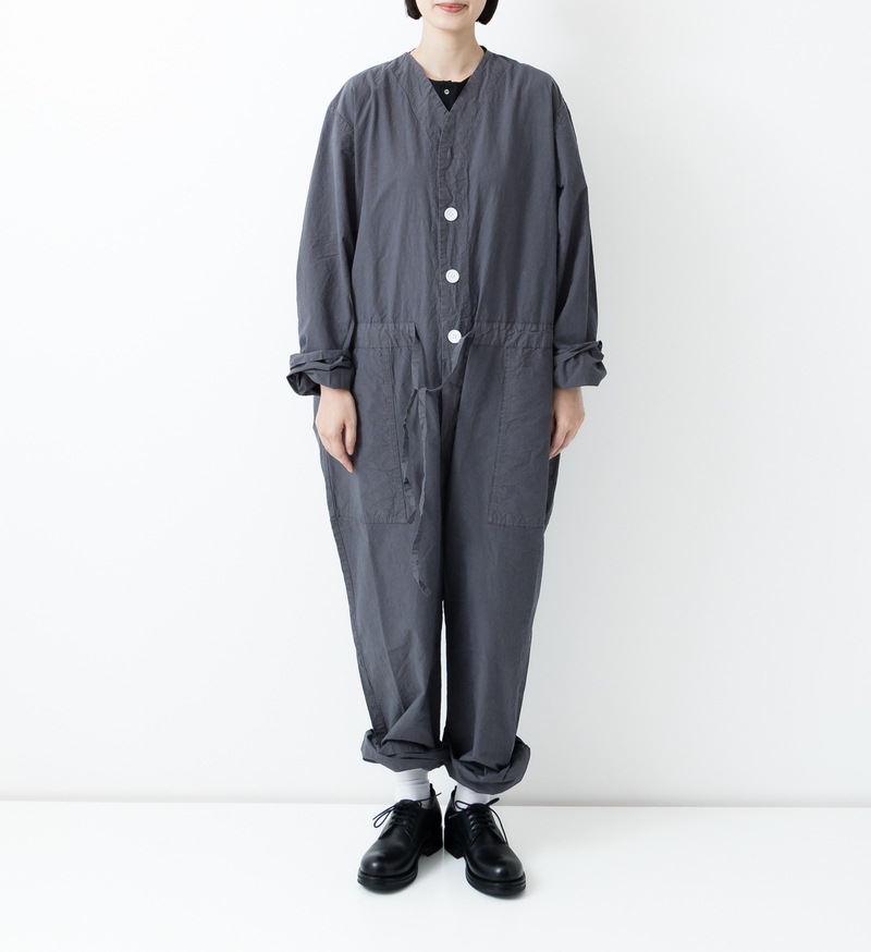【SALE】VC-2535 シュリンクノーカラーオールインワン