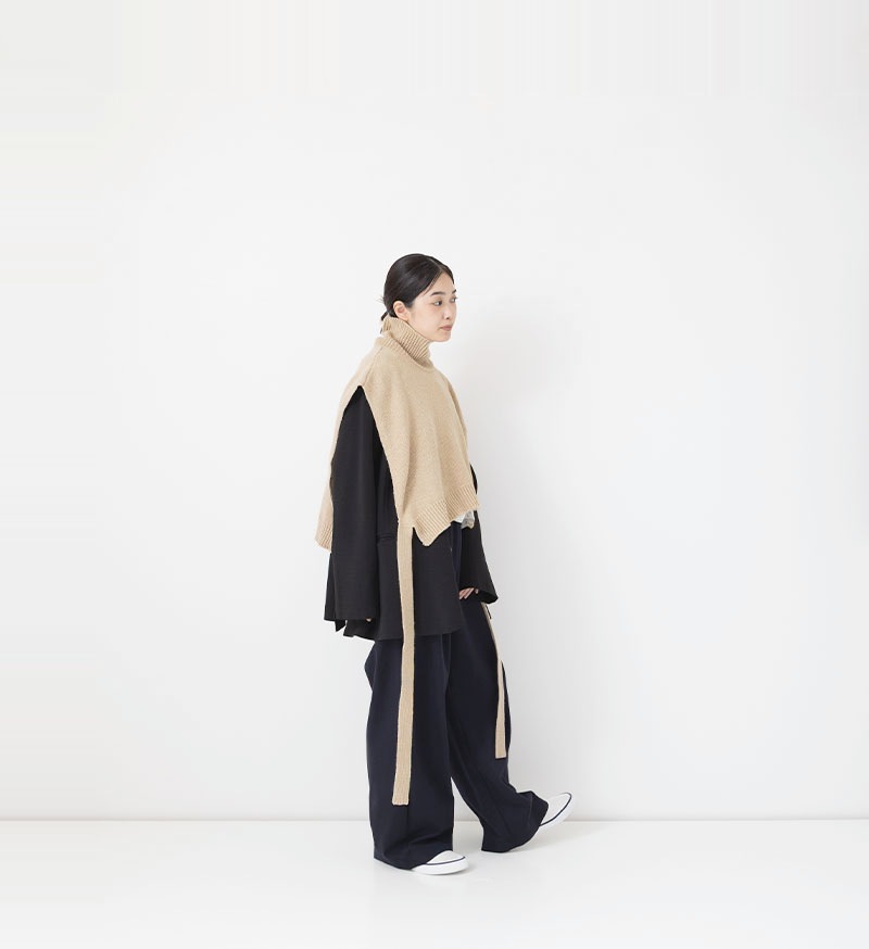 【SALE】【12/3(水)21:00より販売】<br>NT-117 タートルニットベスト