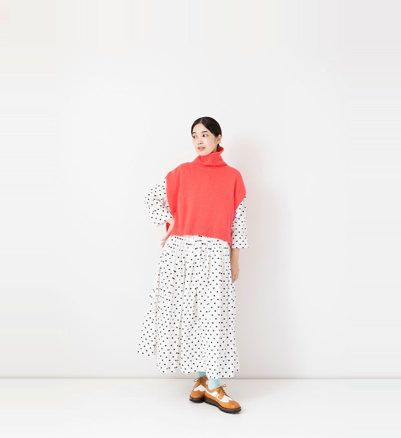 【SALE】【12/3(水)21:00より販売】<br>NT-117 タートルニットベスト