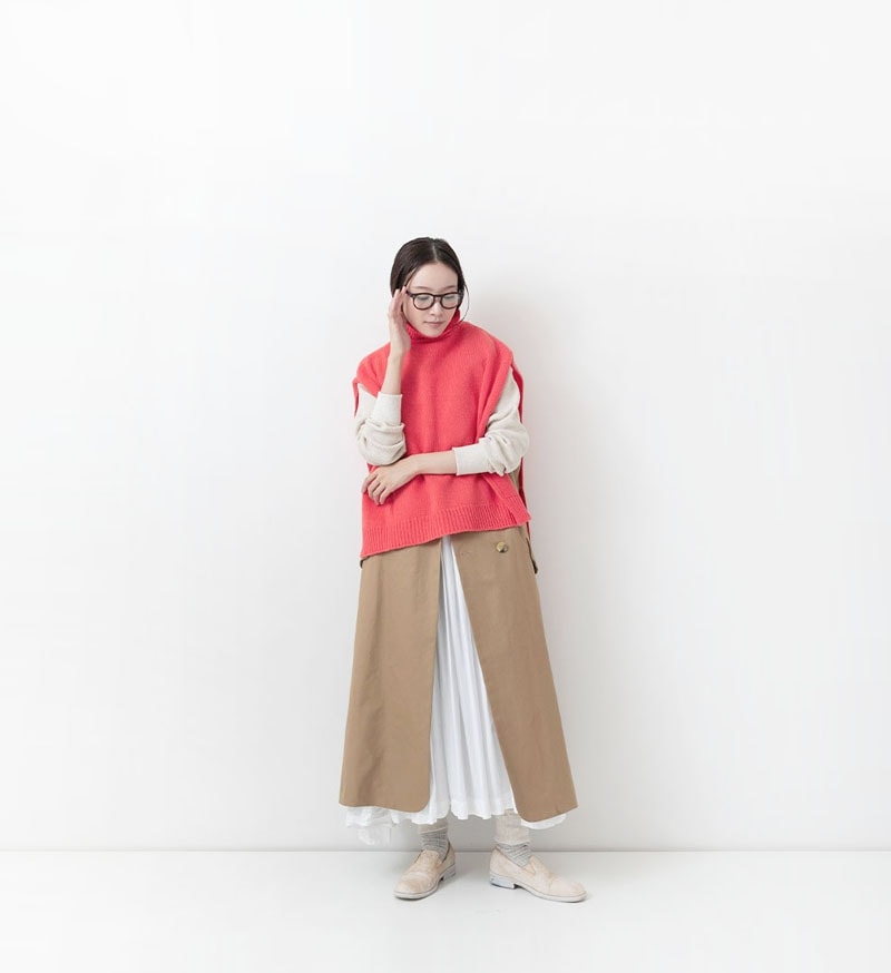 SALE】<br>NT-117 タートルニットベスト - Limited - Veritecoeur