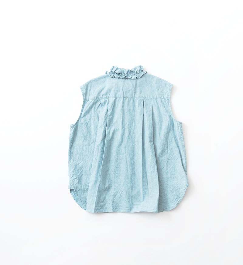 LTD-150<br>シャンブレーフリルブラウス