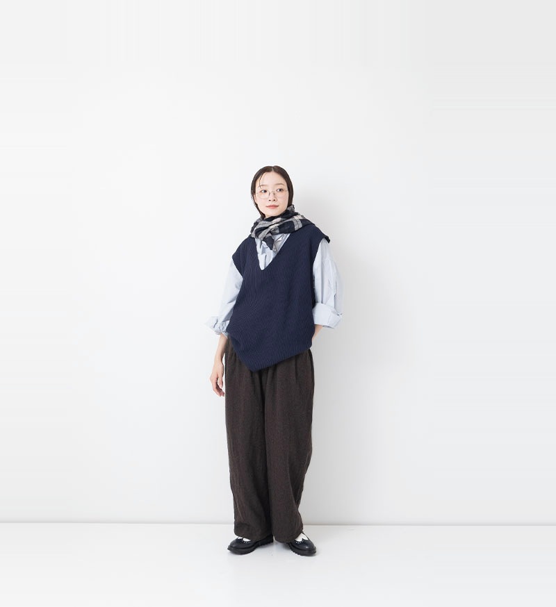 うっち VC-2798<br>ウールタックパンツ - COLLECTION - Veritecoeur(ヴェリテ