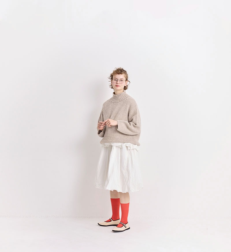 VCK-303<br>ハンドニットハイネックプルオーバー