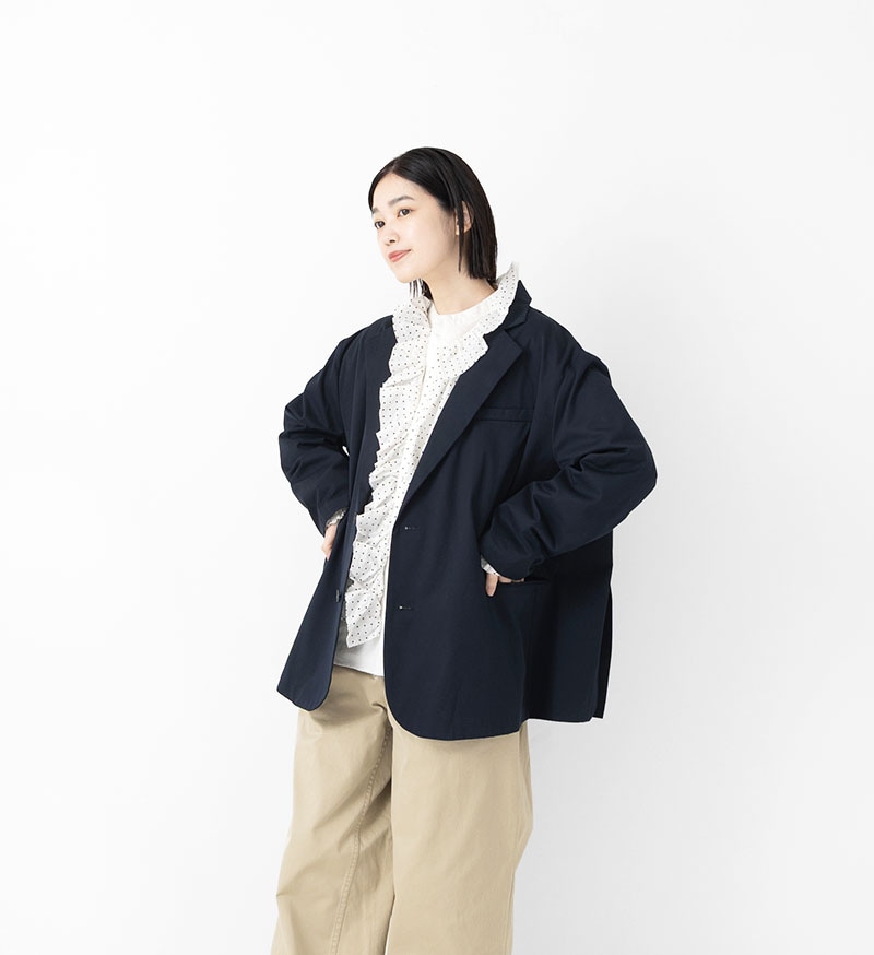 VC-2857<br>コットンギャバジンテーラードジャケット