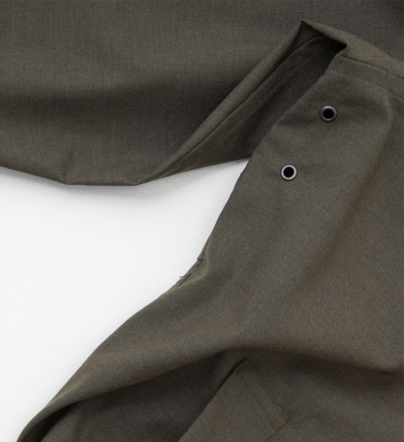 【19ss ドーバー限定】dr.woo スタジャンドッキングコート VC-2928UB<br>ユニセックスステンカラーコート - COLLECTION