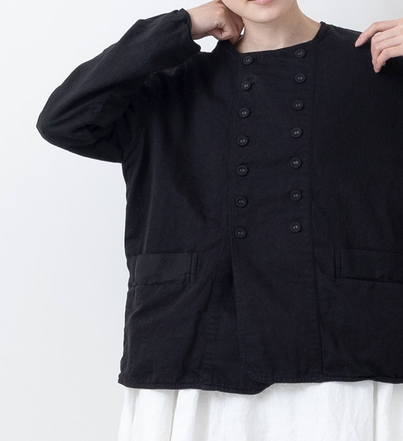 【SALE】VC-2618 ノーカラーダブルジャケット