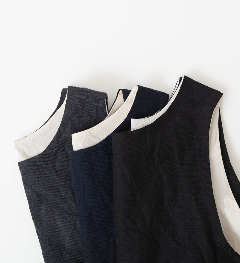 VC-2804<br>ウールリネンリバーシブルベスト - すべての商品