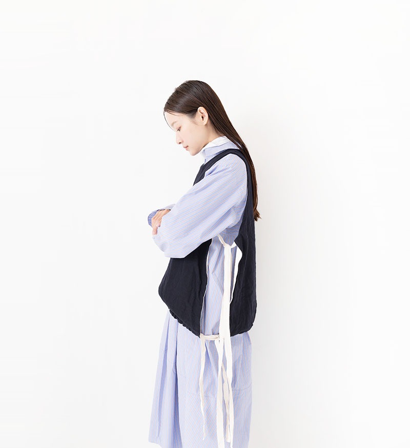 ☆今だけ価格☆【新品未使用】OUTIL ウティ ウールリネンベスト 000000020395_41niETB.jpg