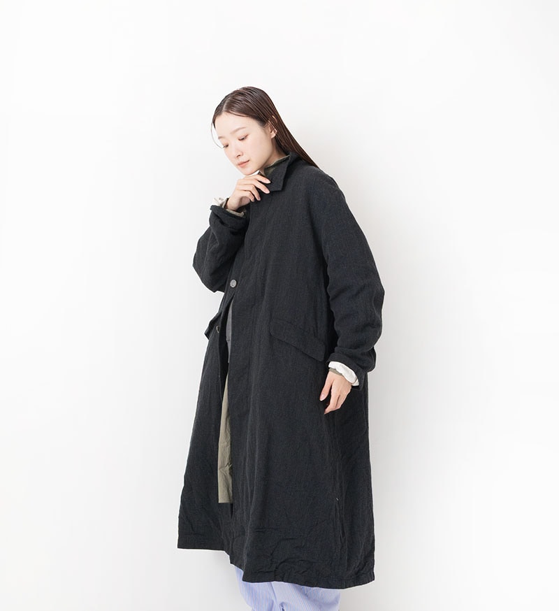 VC-2805<br>ウールリネンコート - COLLECTION - Veritecoeur(ヴェリテ