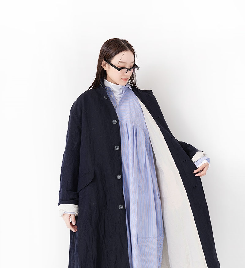 VC-2805<br>ウールリネンコート - COLLECTION - Veritecoeur(ヴェリテ