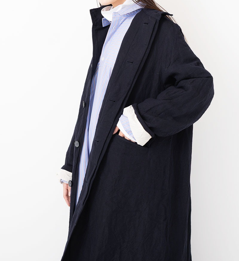 VC-2805<br>ウールリネンコート - COLLECTION - Veritecoeur(ヴェリテ