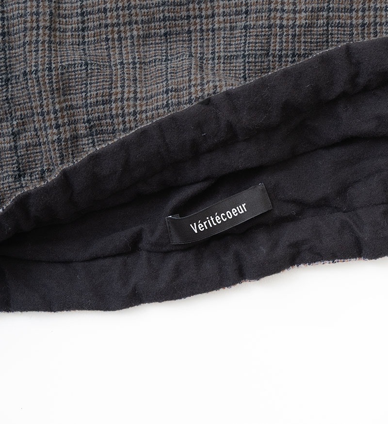 ヴェリテクール　グレンチェックリバーシブルベスト　vc-2806　試着のみ VC-2806<br>グレンチェックリバーシブルベスト - COLLECTION