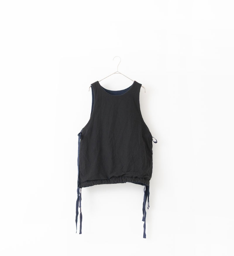 VC-2806<br>グレンチェックリバーシブルベスト