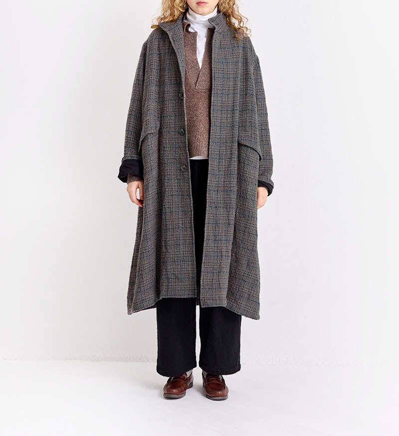 VC-2807<br>グレンチェックコート - すべての商品 - Veritecoeur