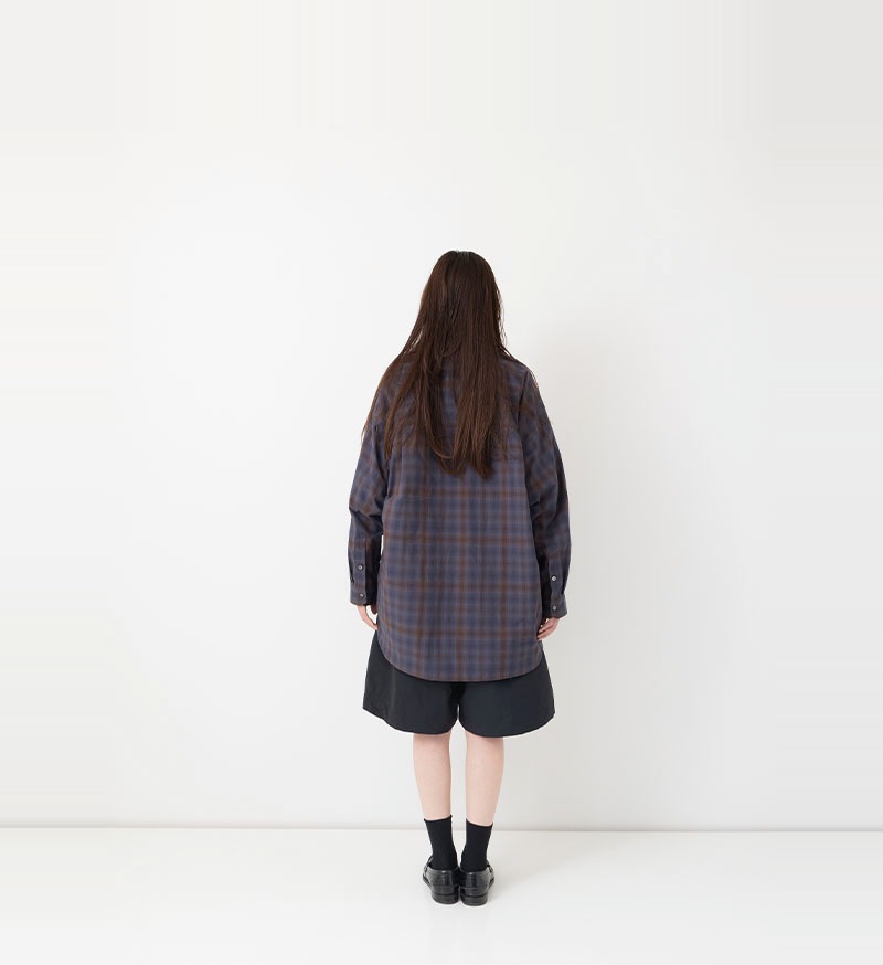 VC-2866U<br>ユニセックスオンブレチェックシャツ