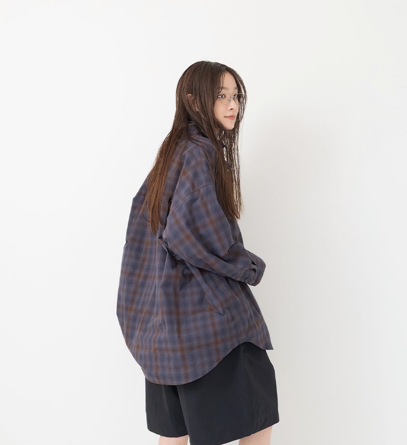 VC-2866U<br>ユニセックスオンブレチェックシャツ
