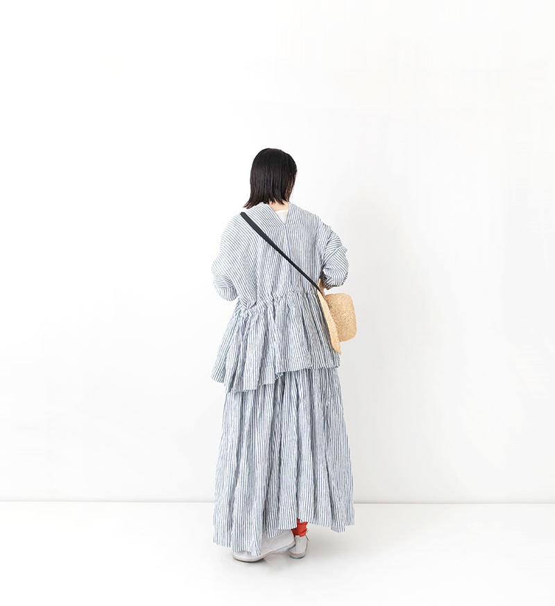 【SALE】<br>※Veritecoeur online 限定※<br>NT-113<br>リネンシャーリングブラウス