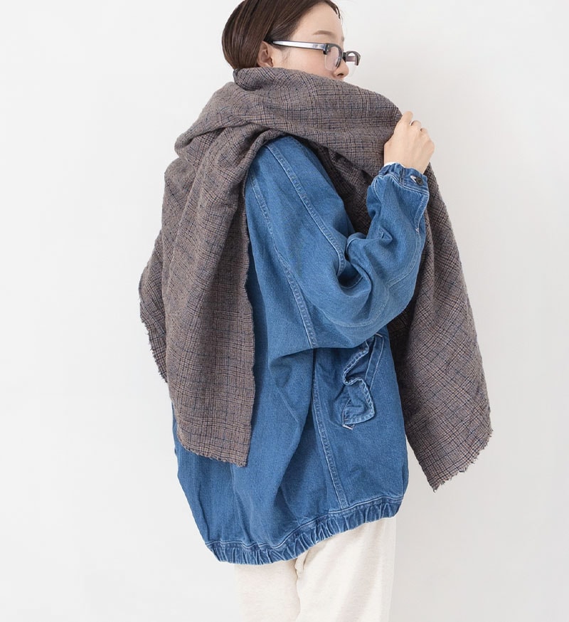 ヴェリテクール　杢グレー リネン ストール 楽天市場】【 動画あり】 Veritecoeur(ヴェリテクール)ストール