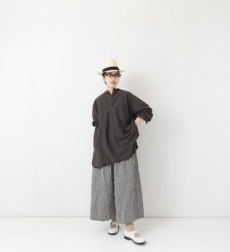 *VC-2885A<br>ワイドクロップドパンツ