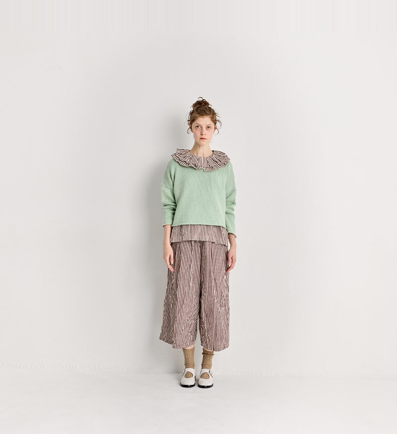 *VC-2885A<br>ワイドクロップドパンツ