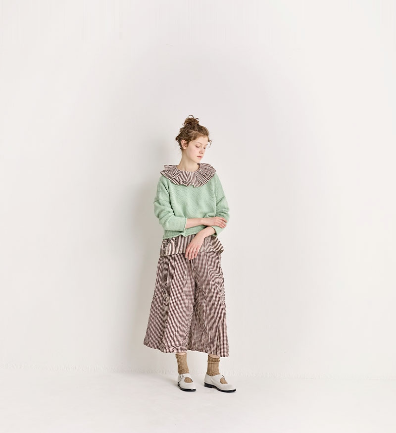 *VC-2885A<br>ワイドクロップドパンツ