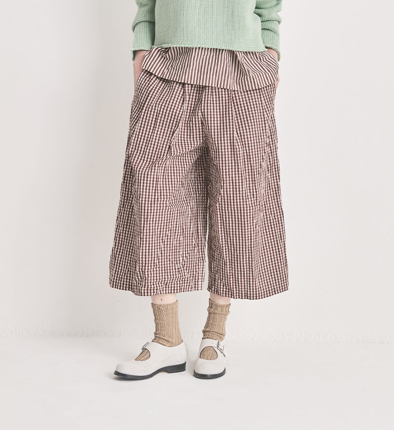 *VC-2885A<br>ワイドクロップドパンツ