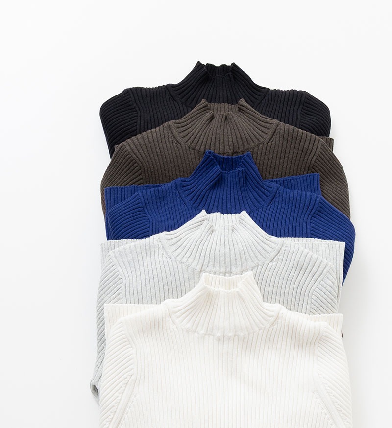 ST-156<br>ハイネックリブニット - BASIC - Veritecoeur(ヴェリテクール)