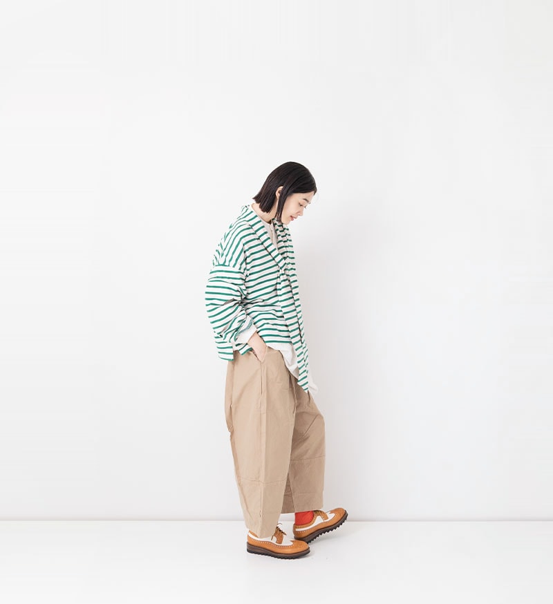 Veritecoeur ヴェリテクール 先染め ストライプ リネン ジャケット F ベージュ VCC-510\u003cbr\u003etaco cotton ボーダータイ - COLLECTION - Veritecoeur