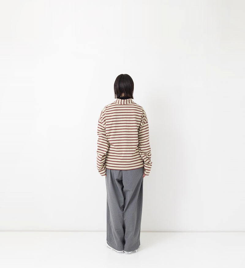 Veritecoeur ヴェリテクール 先染め ストライプ リネン ジャケット F ベージュ VCC-510\u003cbr\u003etaco cotton ボーダータイ - COLLECTION - Veritecoeur