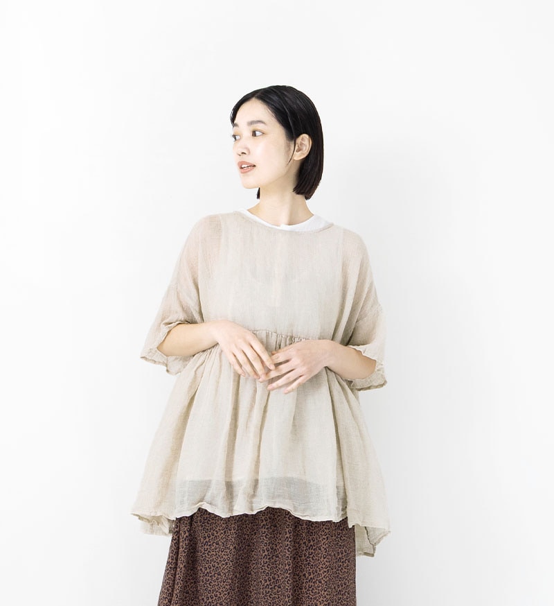 LTD-181<br>リネンギャザープルオーバー