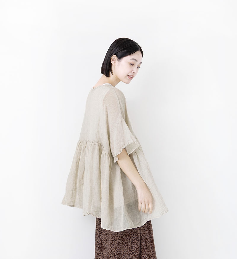 LTD-181<br>リネンギャザープルオーバー - BASIC - Veritecoeur