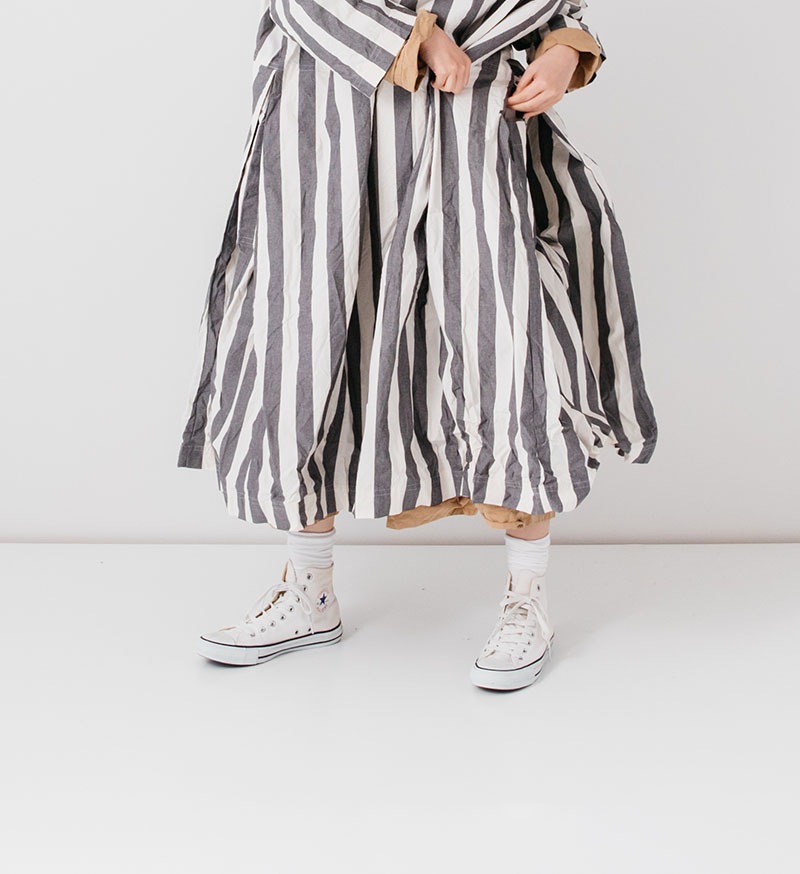 ※Special Edition※, SP-2J サイドボックスプリーツワンピース / MINT/ STRIPE-Veritecoeur
