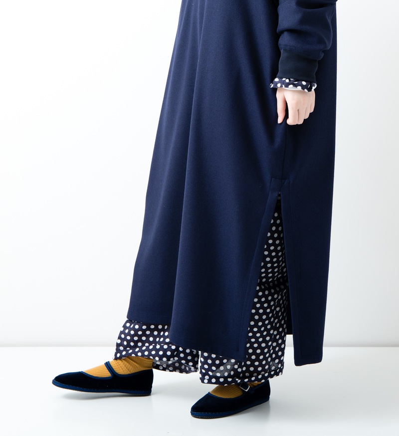 Veritecoeur Vネックリブワンピース VC-2553 SALE】<br>VC-2553<br>Vネックリブワンピース - Back Number Sale