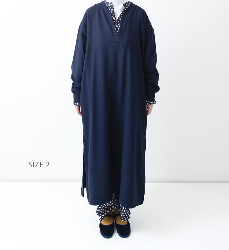 DEPAREILLE 82,500円24AWウールシルクVネックワンピース Veritecoeur（ヴェリテクール）Vネックワンピース