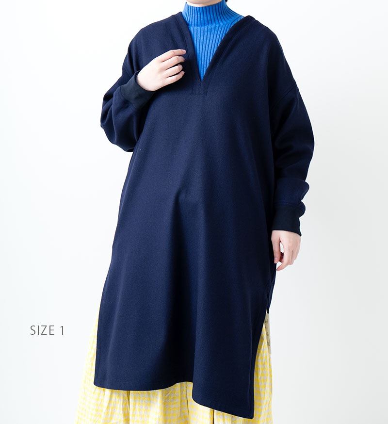 SALE】<br>VC-2553<br>Vネックリブワンピース - Back Number Sale