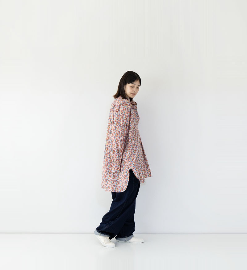 ＊VC-2754<br>リバティプリントヨークシャツ