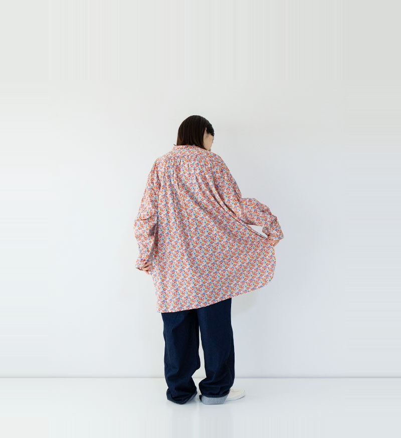 VC-2754<br>リバティプリントヨークシャツ - COLLECTION - Veritecoeur