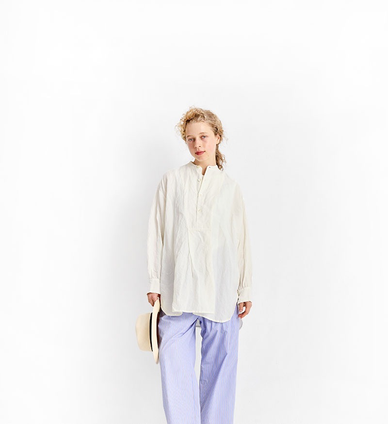 VC-2756<br>ウールリネンヨークシャツ