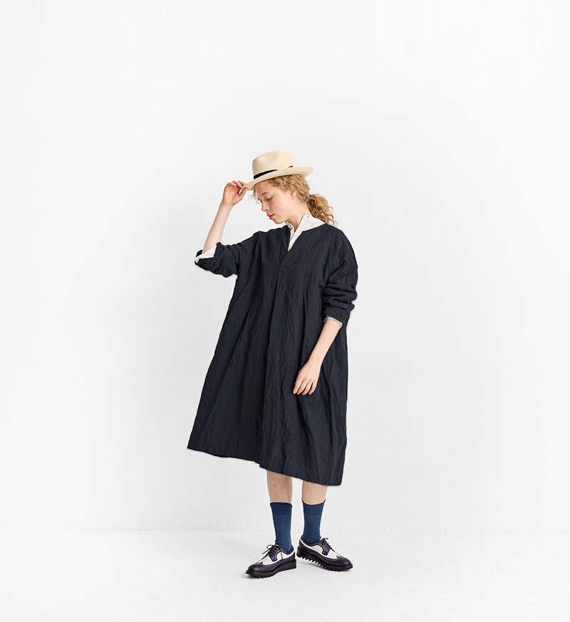 VC-2757<br>ウールリネンスキッパーワンピース