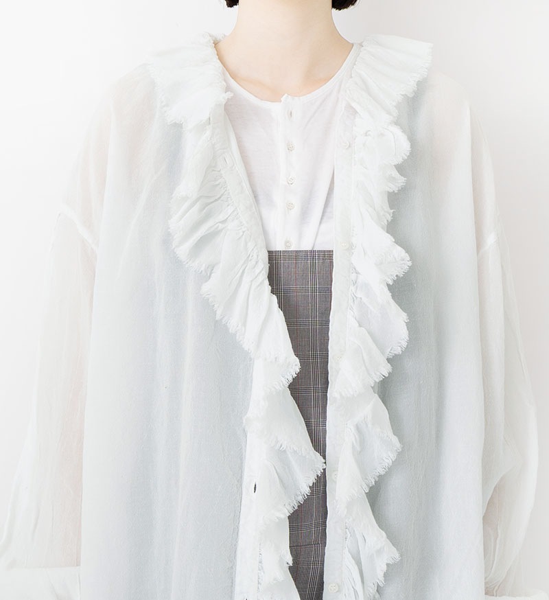 ViViちゃん【タグ付き】KHAITE フリルブラウス LTD-187<br>フリルブラウス - BASIC - Veritecoeur(ヴェリテクール)