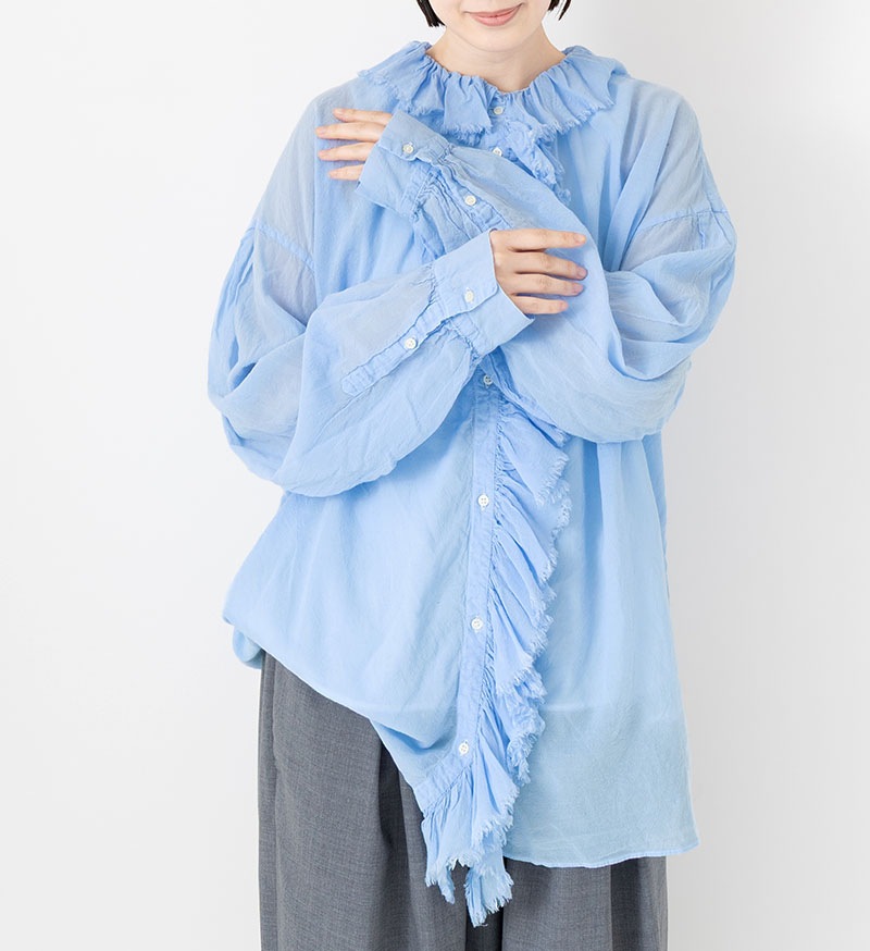 【新品・未使用・タグ付】ヴェリテクール プルオーバーブラウス ST-190]Veritecoeur(ヴェリテクール) プルオーバーシャツ ストライプ