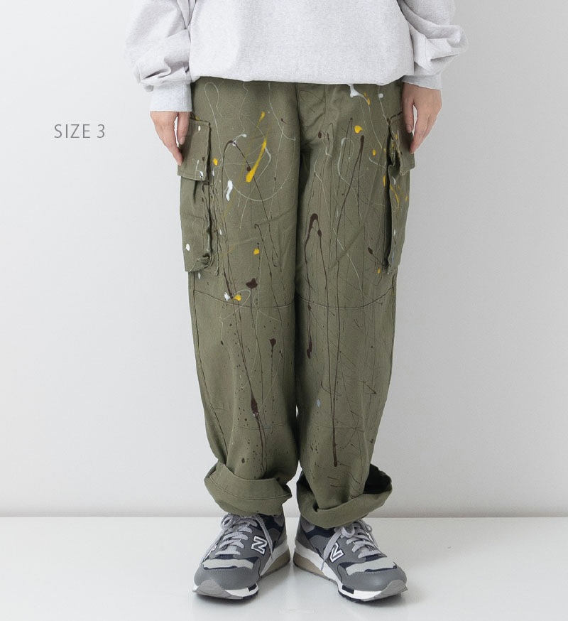 Veritecoeur カーゴパンツ ペイント Veritecoeur カーゴパンツ ペイント