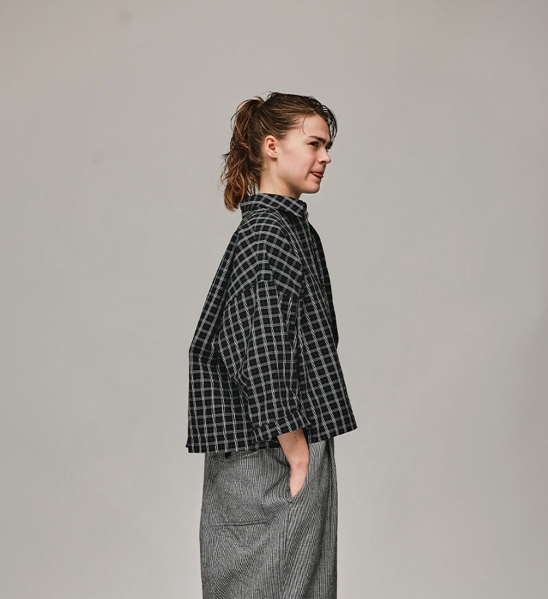 《CLUEL》×《 Veritecoeur》<br>CL-01<br>コンパクトシャツ / CHECK