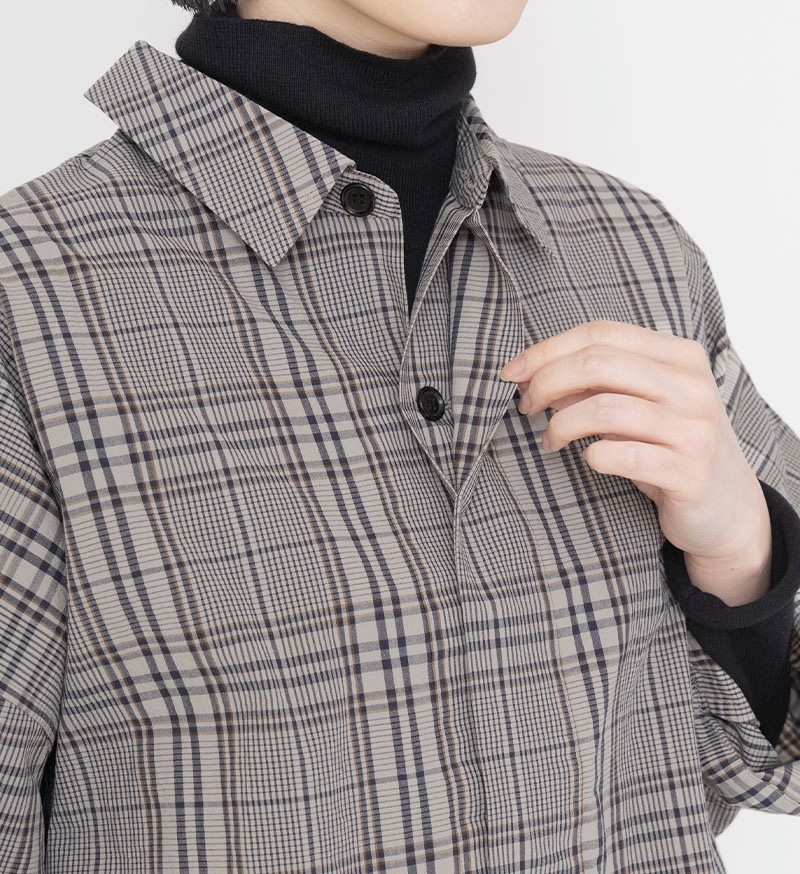 《CLUEL》×《 Veritecoeur》<br>CL-01<br>コンパクトシャツ / CHECK