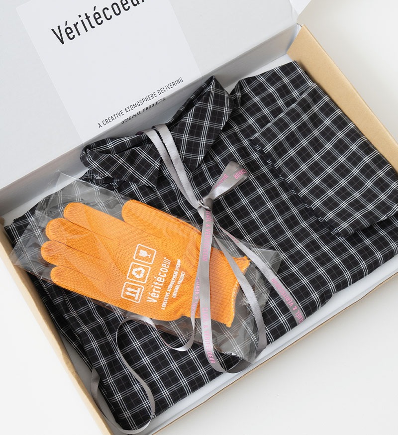 《CLUEL》×《 Veritecoeur》<br>CL-01<br>コンパクトシャツ / CHECK