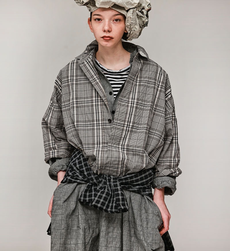 《CLUEL》×《 Veritecoeur》<br>CL-01<br>コンパクトシャツ / CHECK