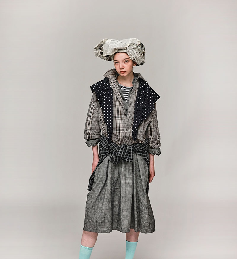 《CLUEL》×《 Veritecoeur》<br>CL-01<br>コンパクトシャツ / CHECK