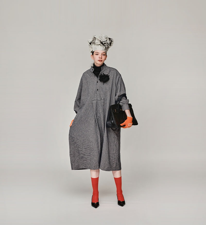 《CLUEL》×《 Veritecoeur》<br>CL-02<br>フロントヨークワンピース / CHIDORI